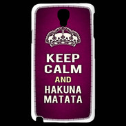 Coque Samsung Galaxy Note 3 Light Keep Calm and Hakuna Matata rose
