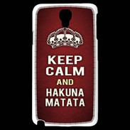 Coque Samsung Galaxy Note 3 Light Keep Calm and Hakuna Matata Rouge