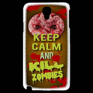 Coque Samsung Galaxy Note 3 Light Keep Calm and Kill Zombies Orange