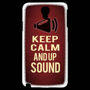Coque Samsung Galaxy Note 3 Light Keep Calm and Up Sound Rouge