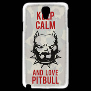 Coque Samsung Galaxy Note 3 Light Keep calm pitbull 1 ZG