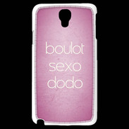 Coque Samsung Galaxy Note 3 Light Boulot Sexo Dodo Rose ZG