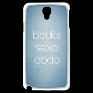 Coque Samsung Galaxy Note 3 Light Boulot Sexo Dodo Bleu ZG