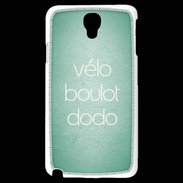 Coque Samsung Galaxy Note 3 Light Vélo Boulot Dodo Vert ZG