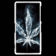 Coque Sony Xperia Z2 Feuille de cannabis en fumée