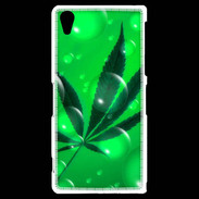 Coque Sony Xperia Z2 Cannabis Effet bulle verte