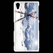 Coque Sony Xperia Z2 Paire de ski en montagne