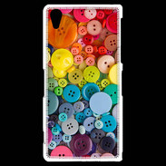 Coque Sony Xperia Z2 Arc en ciel de boutons de couture