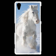 Coque Sony Xperia Z2 Cheval blanc dans la neige 2