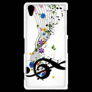 Coque Sony Xperia Z2 Farandole de notes de musique 1