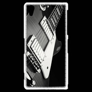 Coque Sony Xperia Z2 Guitare en noir et blanc