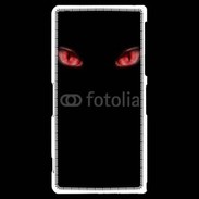 Coque Sony Xperia Z2 Yeux rouges fond noir
