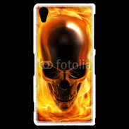 Coque Sony Xperia Z2 crâne en feu