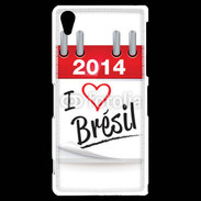 Coque Sony Xperia Z2 I love Bresil 2014