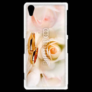 Coque Sony Xperia Z2 Alliance sur fond de rose