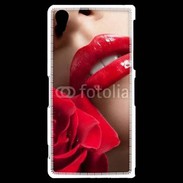 Coque Sony Xperia Z2 Bouche et rose glamour