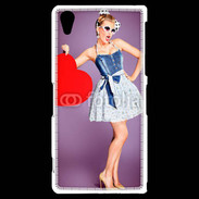 Coque Sony Xperia Z2 femme glamour coeur style betty boop