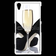 Coque Sony Xperia Z2 coupe de champagne talons aiguilles 