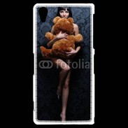 Coque Sony Xperia Z2 Femme glamour câlin nounours