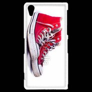 Coque Sony Xperia Z2 Chaussure Converse rouge