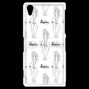 Coque Sony Xperia Z2 Illustration fashion girl 3