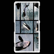 Coque Sony Xperia Z2 Orque noir et blanc