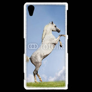 Coque Sony Xperia Z2 Cheval arable robe grise