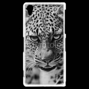 Coque Sony Xperia Z2 Léopard en noir et blanc 500