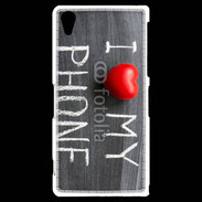 Coque Sony Xperia Z2 J'aime mon téléphone