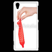Coque Sony Xperia Z2 préservatif rouge