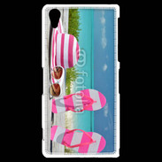Coque Sony Xperia Z2 La vie en rose à la plage