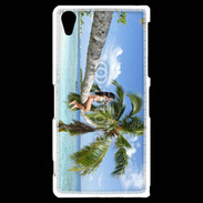 Coque Sony Xperia Z2 Palmier et charme sur la plage
