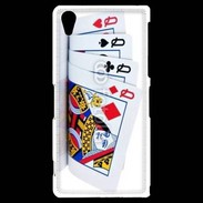 Coque Sony Xperia Z2 Carré de dames au poker