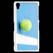 Coque Sony Xperia Z2 Cours de tennis béton bleu
