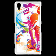 Coque Sony Xperia Z2 Joueur de basket en dessin