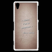 Coque Sony Xperia Z2 Aimer Rouge Citation Oscar Wilde