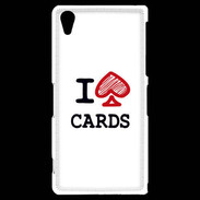 Coque Sony Xperia Z2 I love Cards spade