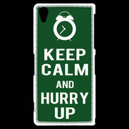 Coque Sony Xperia Z2 Keep Calm Hurry up Vert