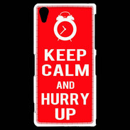 Coque Sony Xperia Z2 Keep Calm Hurry up Rouge