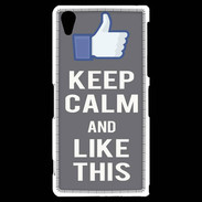 Coque Sony Xperia Z2 Keep Calm Like This Gris