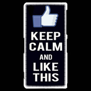 Coque Sony Xperia Z2 Keep Calm Like This Noir