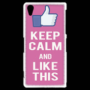 Coque Sony Xperia Z2 Keep Calm Like This Rose