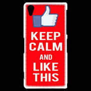Coque Sony Xperia Z2 Keep Calm Like This Rouge