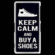 Coque Sony Xperia Z2 Keep Calm Buy Shoes Noir