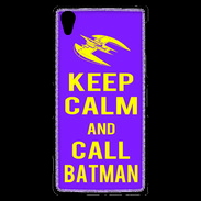 Coque Sony Xperia Z2 Keep Calm Call Batman Violet