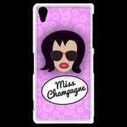 Coque Sony Xperia Z2 Miss Champagne Brune