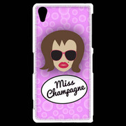 Coque Sony Xperia Z2 Miss Champagne Chatain