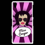 Coque Sony Xperia Z2 Miss Cougar Brune