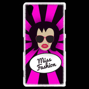 Coque Sony Xperia Z2 Miss Fashion Brune