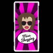 Coque Sony Xperia Z2 Miss Shopping Chatain